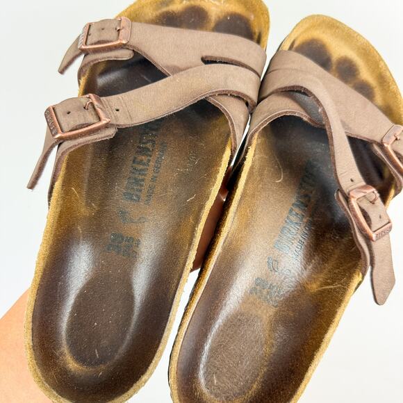 Birkenstock Yao Balance Sandals Brown Mocha - 38 (7-7.5 US) - Picture 2 of 8